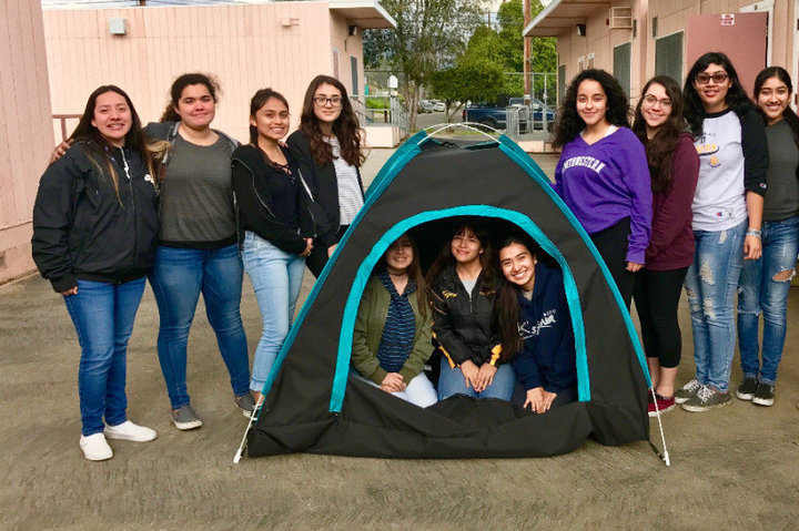 California: High School Girls Invent Solar Powered Shelter for Homeless