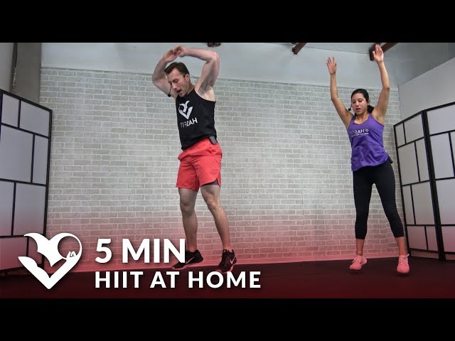 5 Minute Hiit At Home No Equipment Cardio Hiit Workouts